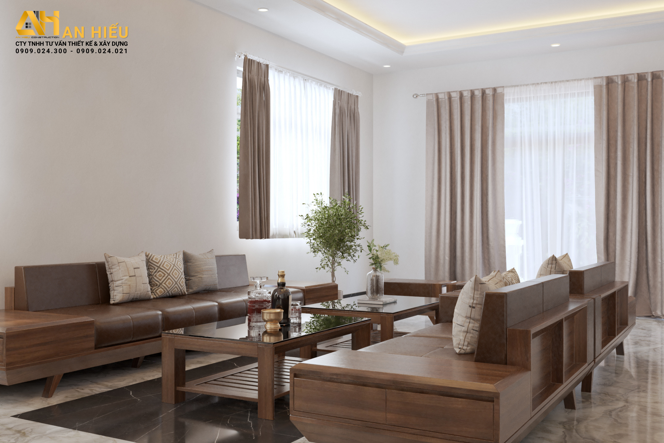 Nội thất của biệt thự vườn chú Minh - Long Xuyên