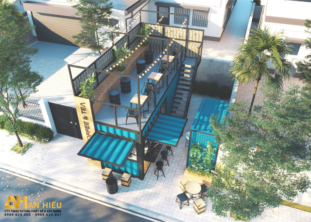 THIẾT KẾ QUÁN CAFE CONTAINER – CAFE TAKE AWAY 2023 - AN HIẾU