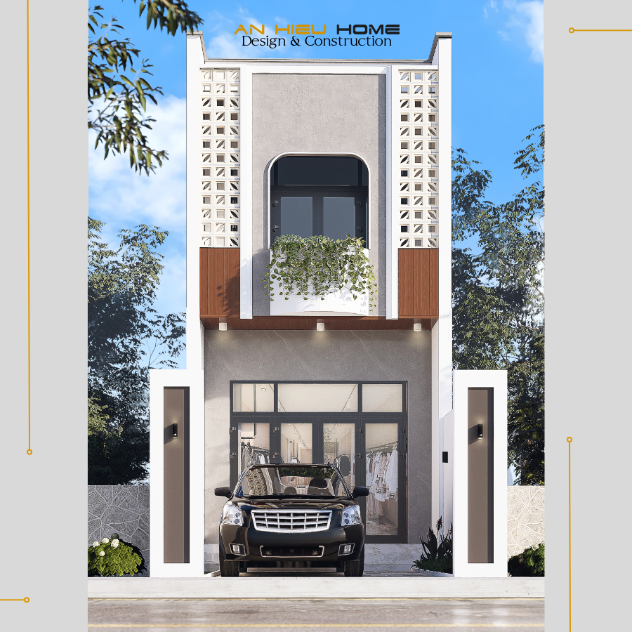 Nhà Phố Hiện Đại 1 Trệt 2 Lầu